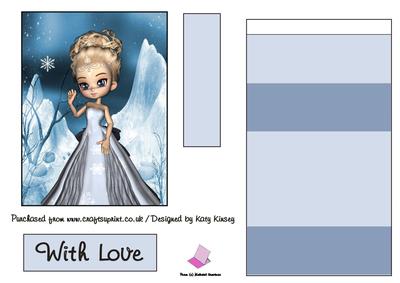 Snow Princess Easel Card