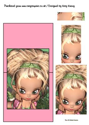 Zoe Fairy Over the Edge Card with Simple Pyramage