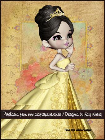 Princess Caelia in Lemon A4 Pyramage Card Kit
