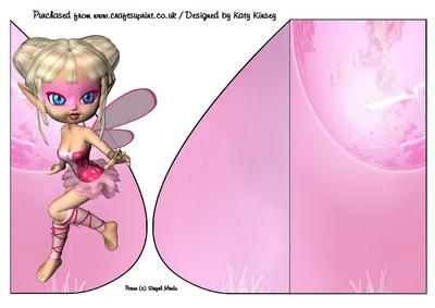 Dawn Fairy Teardrop Card