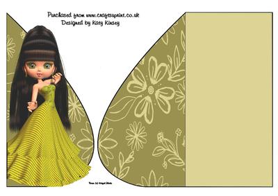 Saffron Teardrop Card
