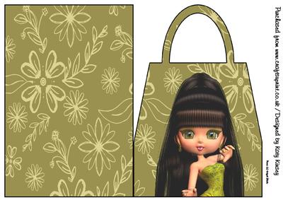 Saffron Handbag Card