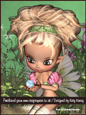 Zoe Fairy A4 Pyramage Card Kit