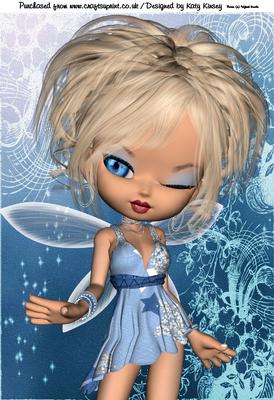 Skye Fairy A4 Card Front