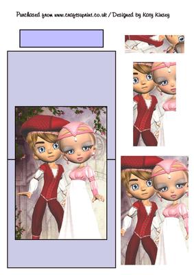 Romeo and Juliet Over the Edge Card with Simple Pyramage