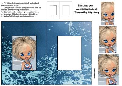 Skye Fairy Foldback Card with Simple Pyramage