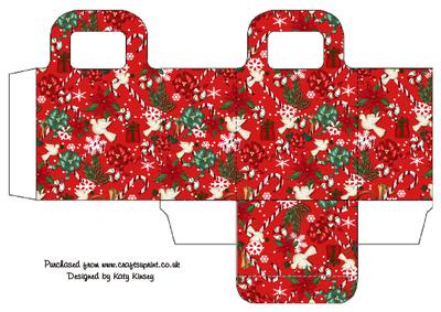 Christmas Jumble Gift Bag in Red