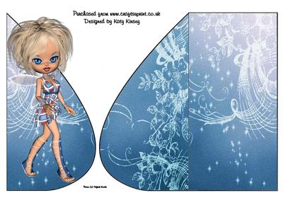 Skye Fairy Teardrop Card