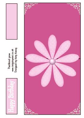 Lazy Daisy Over the Edge Card in Pink