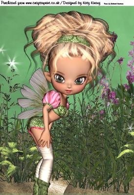 Zoe Fairy A4 Card Front