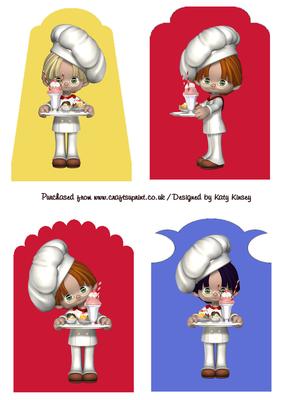 Ready Steady Cook Set of 4 Tag Toppers