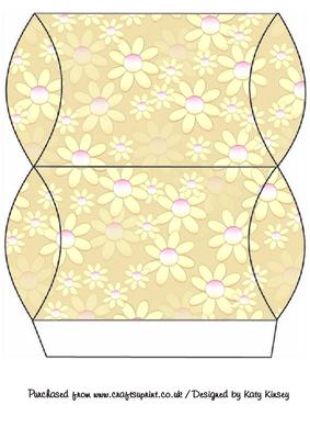 Yellow Flowers Pillow Box