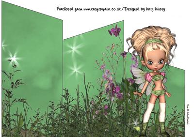 Zoe Fairy Cascade Card