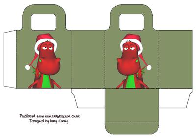 Little Christmas Welsh Dragon Gift Bag