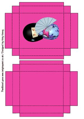Geisha Doll in Blue Gift Box with Lid