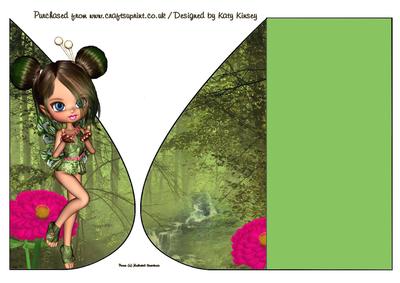 Patience Fairy Teardrop Card