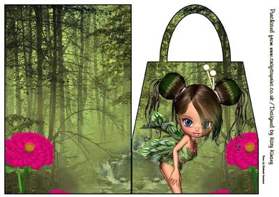 Patience Fairy Handbag Card