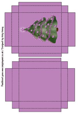 Oh Chistmas Tree Gift Box with Lid