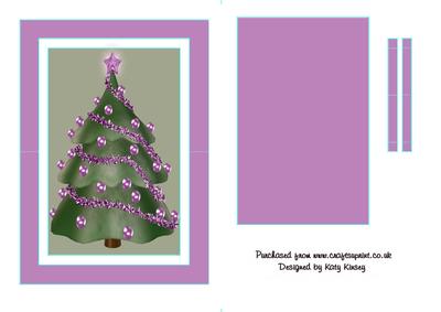 Oh Christmnas Tree Flip Card Sheet