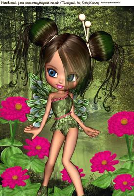 Patience Fairy A4 Card Front
