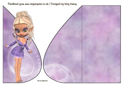 Willow Fairy Teardrop Card