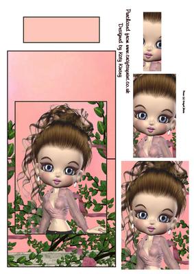 Brandy Over the Edge Card with Simple Pyramage