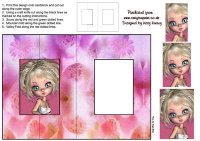 Felicity Foldback Card with Simple Pyramage