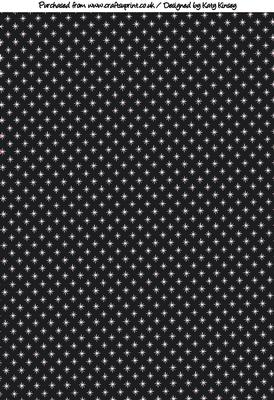 Glitter Stars in Black Backing Paper