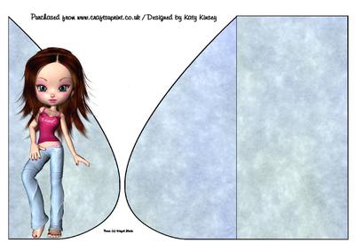 Polly Teardrop Card