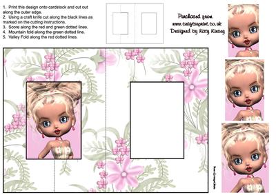 Tamara Foldback Card with Simple Pyramage