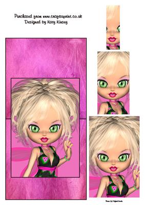Rhianne Fairy Over the Edge Card with Simple Pyramage