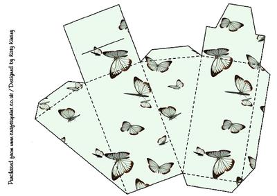 Butterfly Swarm Cake Slice Gift Box
