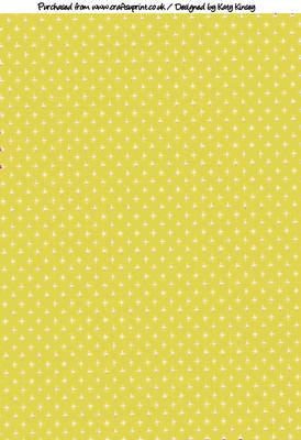 Glitter Stars in Yellow Backing Paper