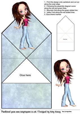 Polly Pop Up Spring Card