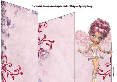 Lou Lou Fairy Cascade Card