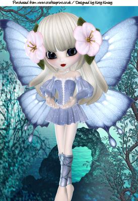 Petunia Fairy A4 Card Front