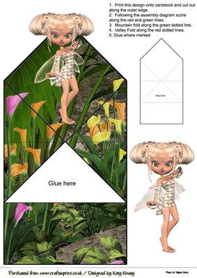 Jenna Fairy Pop Up Spring Card