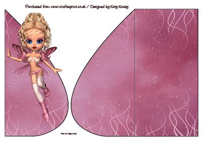 Belinda Fairy Teardrop Card