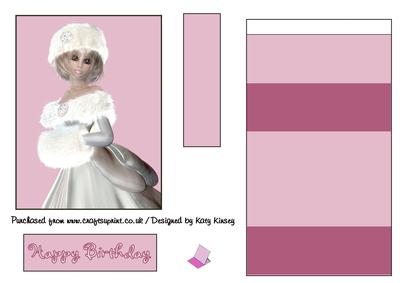 Winter Birthday Easel Card