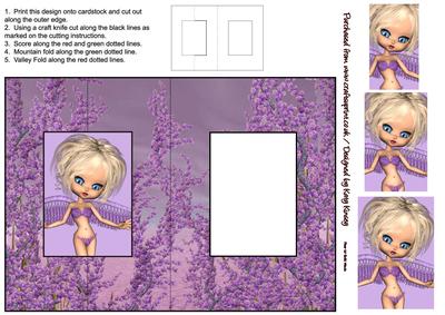 Seraphina Angel Foldback Card with Simple Pyramage
