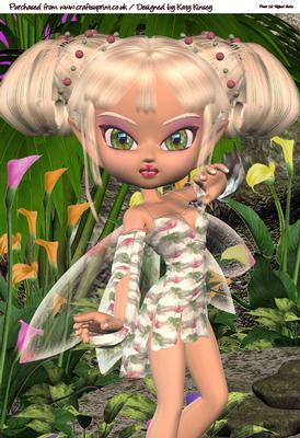 Jenna Fairy A4 Card Front