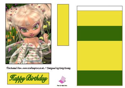 Jenna Fairy Easel Card