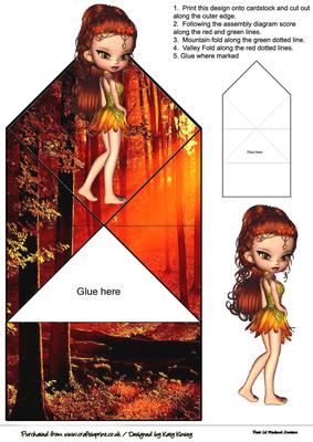 Demeter Goddess Pop Up Spring Card