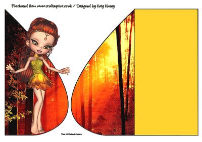 Demeter Goddess Teardrop Card