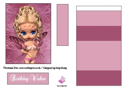 Belinda Fairy Easel Card