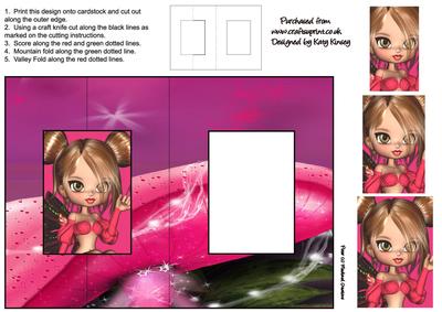Amy Fairy Foldback Card with Simple Pyramage