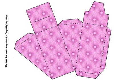 Blooming Lovely in Pink Cake Slice Gift Box