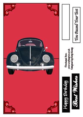 Black Beetle Card Over the Edge Card