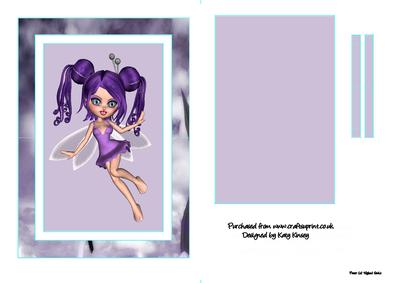 Pansy Fairy Flip Card Sheet