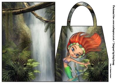 Ariel Mermaid Handbag Card